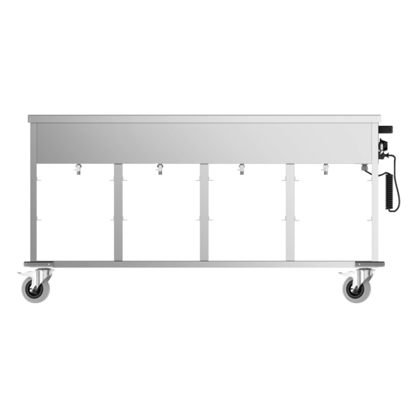 Chariot bain-marie - 4 x GN 1/1 - Température du bac réglable séparément