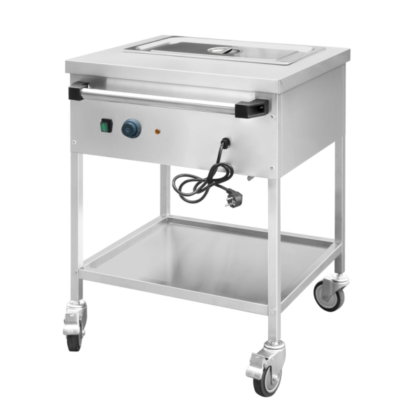 Chariot bain-marie thermique - 1x GN 1/1