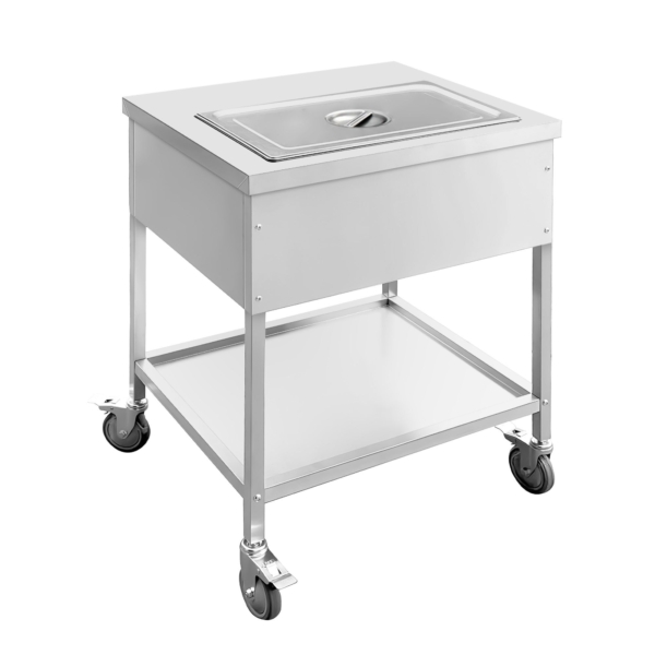 Chariot bain-marie thermique - 1x GN 1/1