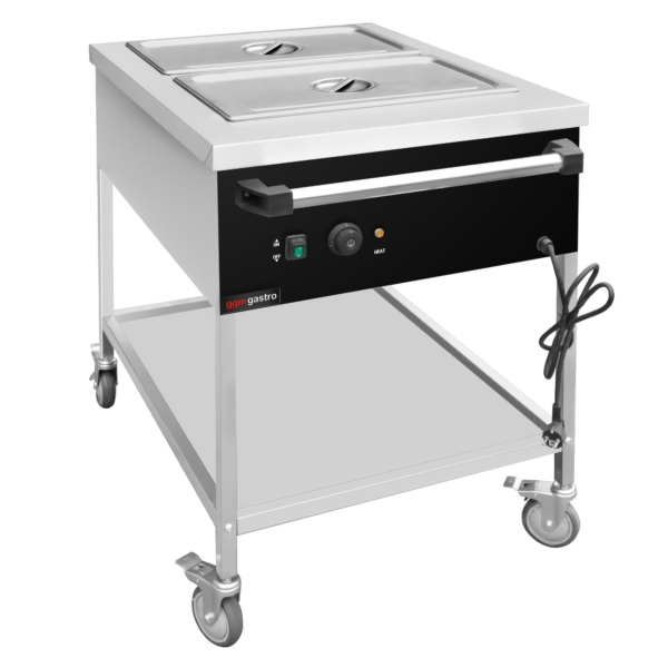 Chariot bain-marie thermique - 2x GN 1/1