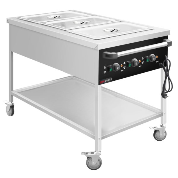 Bain-marie thermique - 3x GN 1/1 - Température de la cuve réglable séparément