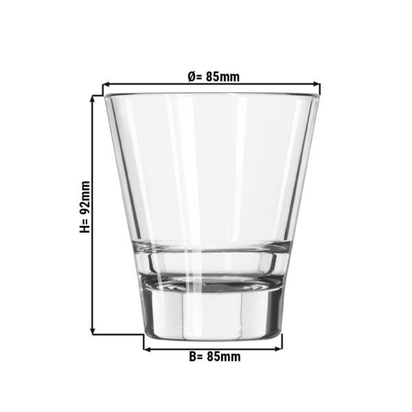 (12 pièces) Verre à boire polyvalent - GILDE - 207 ml - Transparent