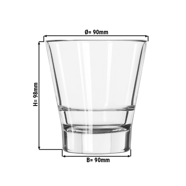 (12 pièces) Verre à boire polyvalent - GILDE - 266 ml - Transparent