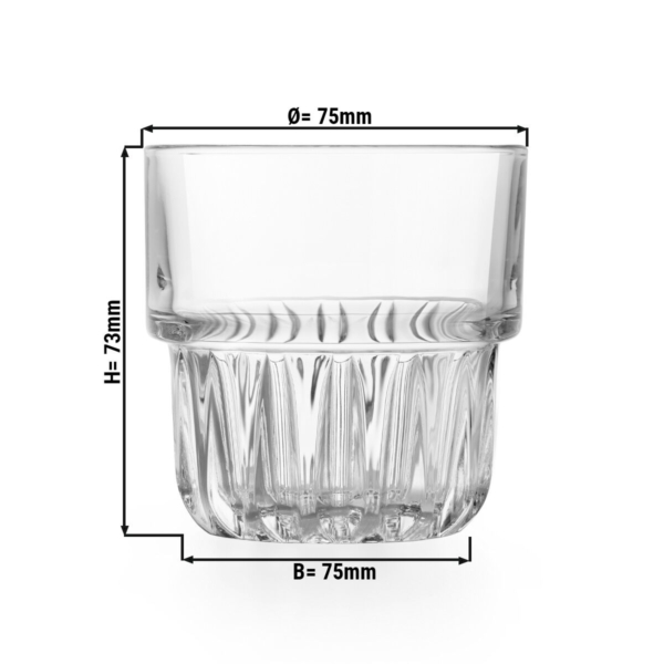 (12 pièces) EVEREST - Verre à boire polyvalent - 14,8 cl - Transparent