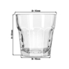 (12 pièces) Verre à boire polyvalent - GIBRALTAR - 207 ml - Transparent