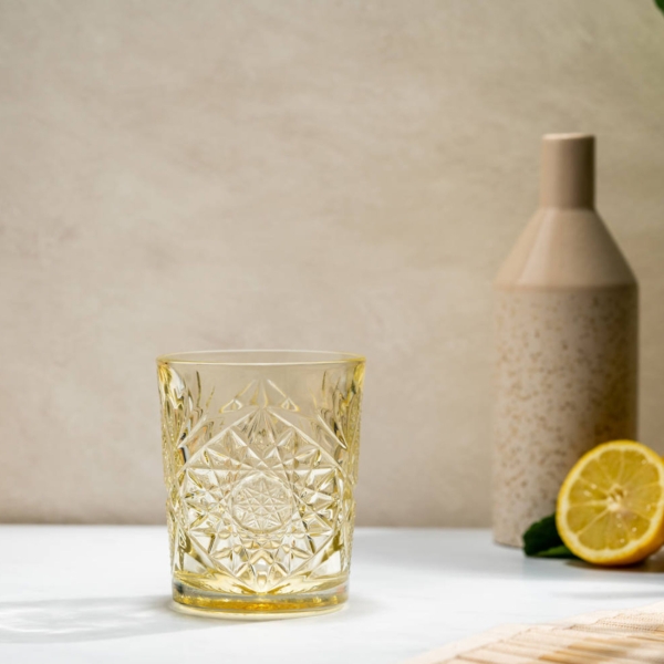 (6 pièces) Verre à boire polyvalent - HOBSTAR - 350 ml - Jaune