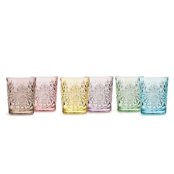 (6 pièces) Verre à boire polyvalent - HOBSTAR - 350 ml - Jaune