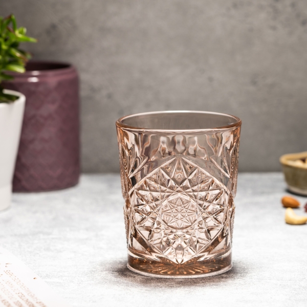 (6 pièces) Verre à boire polyvalent - HOBSTAR - 350 ml - Rose