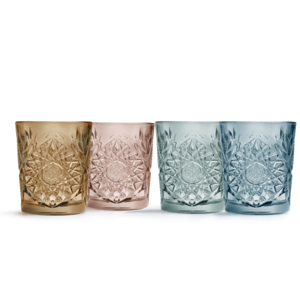 (6 pièces) Verre à boire polyvalent - HOBSTAR - 350 ml - Rose