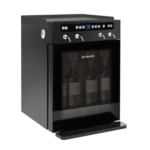 Distributeur de vin - 1 zone climatique - réfrigéré - pour 4 bouteilles de vin