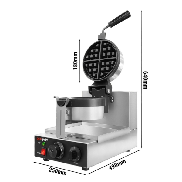 Gaufrier - Simple - 1,3kW - rotation 180