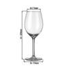 (6 pièces) Verre à vin - ESPRIT - 250 ml - Transparent