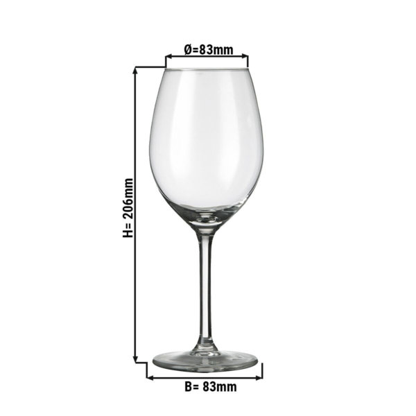 (12 pièces) Verre à vin - ESPRIT - 410 ml - Transparent