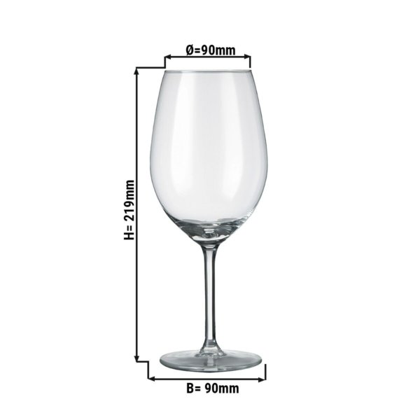 (12 pièces) Verre à vin - ESPRIT - 530 ml - Transparent