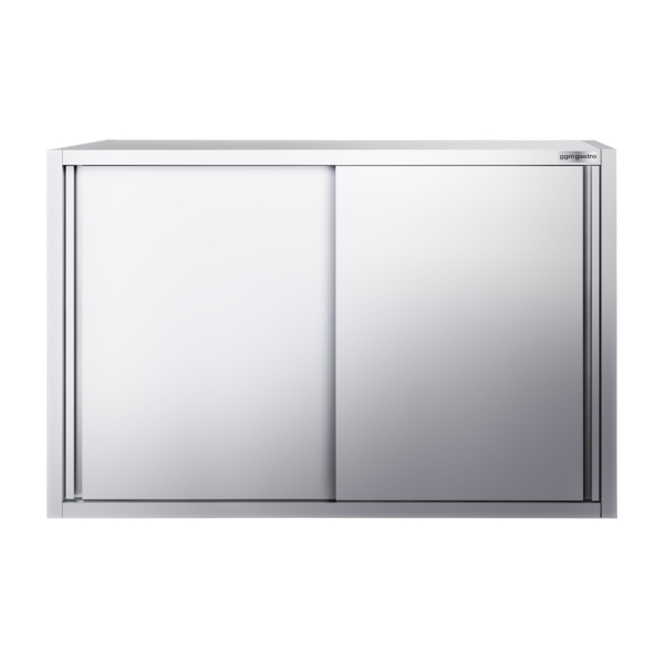 Armoire murale en inox PREMIUM - 1400x400mm - avec porte coulissante - hauteur 1000mm