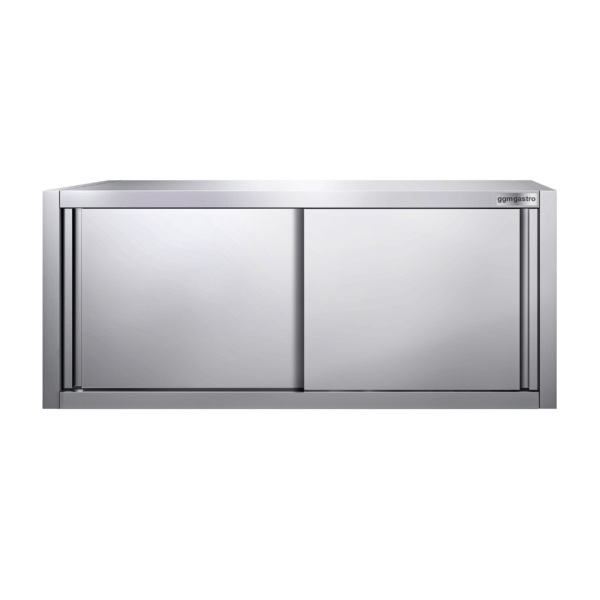 Armoire murale en inox PREMIUM - 1400x400mm - avec porte coulissante - hauteur 650mm