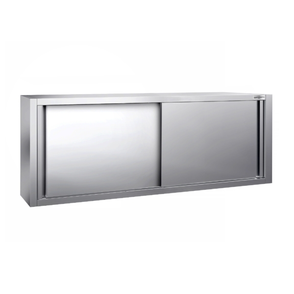 Armoire murale en inox PREMIUM - 2000x400mm - avec porte coulissante - hauteur 650mm