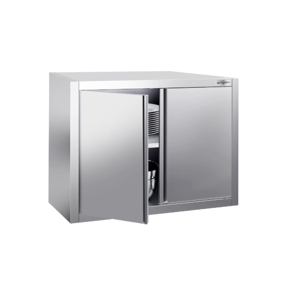 Armoire murale en inox PREMIUM - 800x400mm - avec porte battante - hauteur 650mm