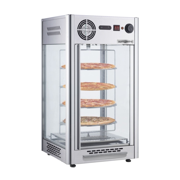 Vitrine chauffante - 108 litres - Inox