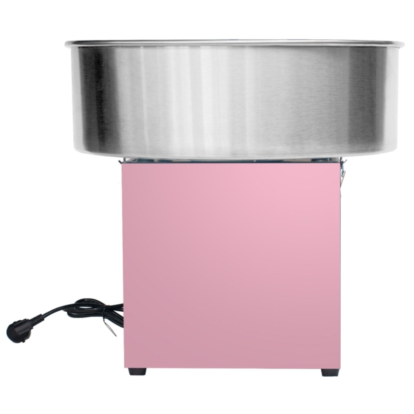 Machine à sucre filé - Ø 520mm - 950 Watts - Rose - avec protection anti-éclaboussures