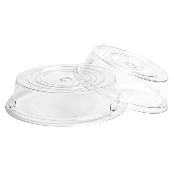 (12 pièces) CAMBRO | CAMCOVERS® - Couvre-assiette en Camwear® - Polycarbonate - Ø 259mm - Transparent