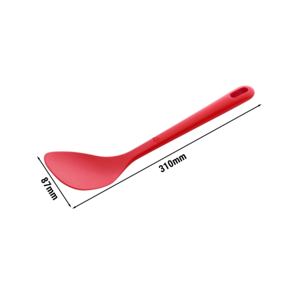 BALLARINI | ROSSO - Spatule à wok - 310 mm - Silicone - Rouge