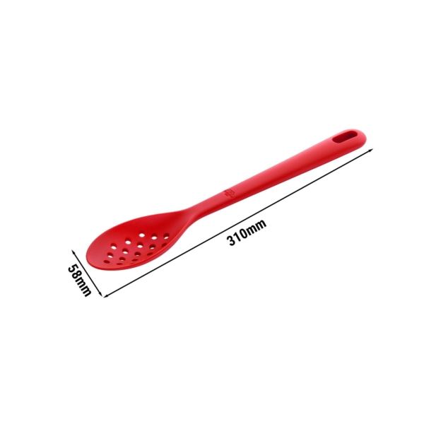 BALLARINI | ROSSO - Louche à écumer - 310 mm - Silicone - Rouge