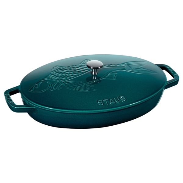 STAUB | SPECIALITIES - Plat à four avec couvercle - ovale - 330 mm - Fonte - La Mer