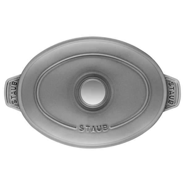 STAUB | SPECIALITIES - Plat à four avec couvercle - ovale - 230 mm - Fonte - Gris Graphite