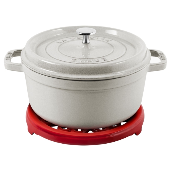 STAUB | SERVING - Dessous de pot Lis - 230 mm - Fonte - Rouge cerise