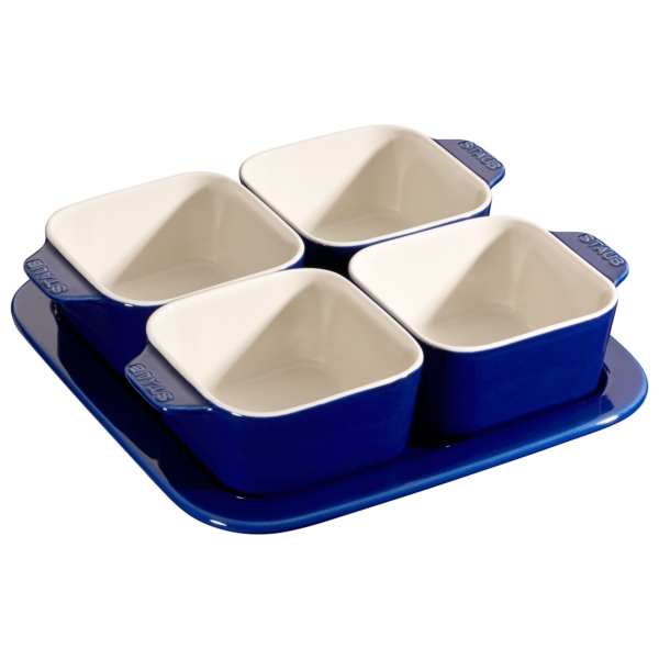 STAUB | CERAMIQUE - Set de tapas - 5 pcs - Céramique - Bleu foncé