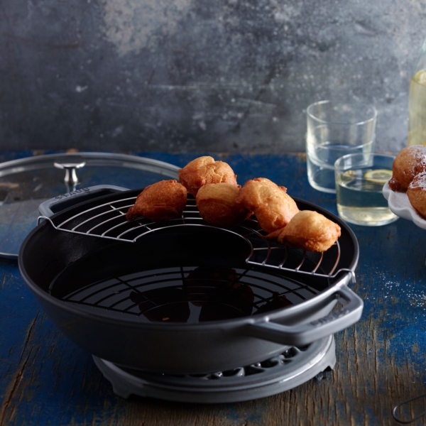 STAUB | SPECIALITIES - Wok avec couvercle en verre - Ø 300mm - Fonte - Gris graphite