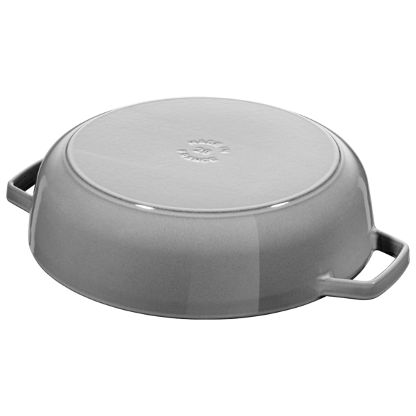 STAUB | BRAISERS - Cocotte avec Chistera Drop-Structure - 240mm - Fonte - Gris Graphite