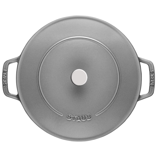 STAUB | BRAISERS - Cocotte avec Chistera Drop-Structure - 240mm - Fonte - Gris Graphite