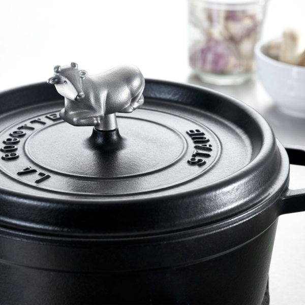 STAUB | Bouton - Vache - Acier inoxydable