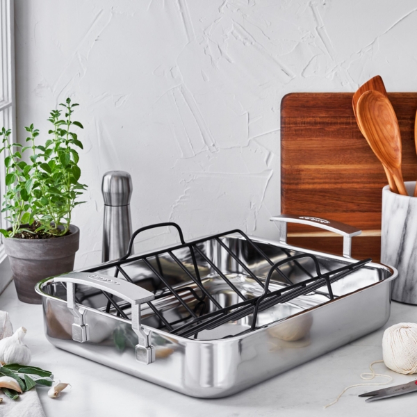 DEMEYERE | INDUSTRY 5 - Poêle à frire avec grille de cuisson - 390x330mm - Acier inoxydable