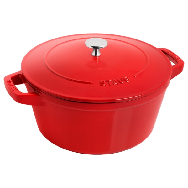 STAUB | STACKABLE SET - Set de casseroles - 2 pcs - Ø 240mm - Fonte - Rouge cerise