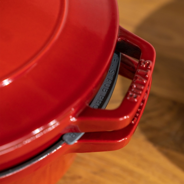 STAUB | STACKABLE SET - Set de casseroles - 2 pcs - Ø 240mm - Fonte - Rouge cerise