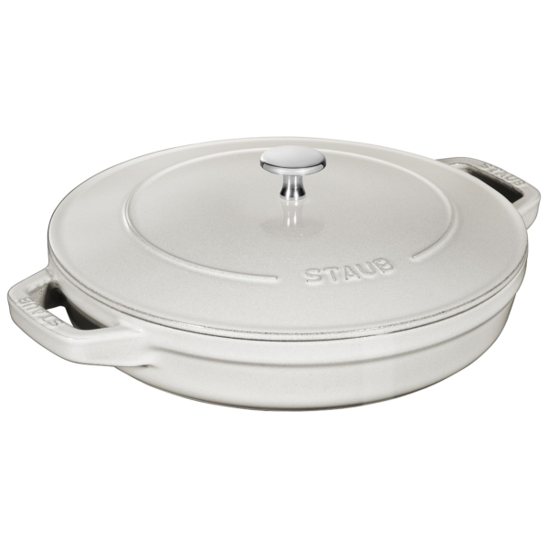 STAUB | STACKABLE SET - Set de casseroles - 2 pcs - Ø 240mm - Fonte - Truffe blanche