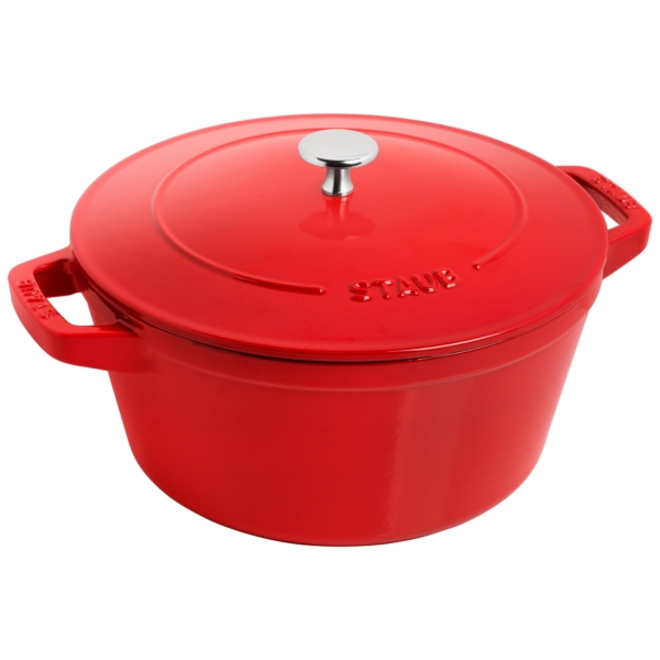 STAUB | STACKABLE SET - Set de casseroles - 3 pcs - Ø 240mm - Fonte - Rouge cerise