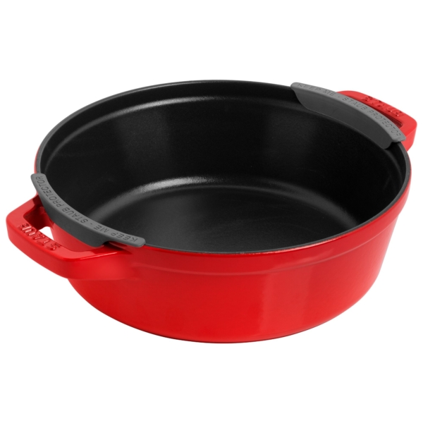 STAUB | STACKABLE SET - Set de casseroles - 3 pcs - Ø 240mm - Fonte - Rouge cerise