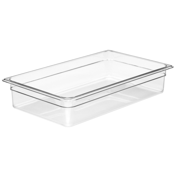 (6 pièces) CAMBRO | CAMWEAR® - Récipient GN en polycarbonate 1/1 - Transparent - Profondeur 100 mm