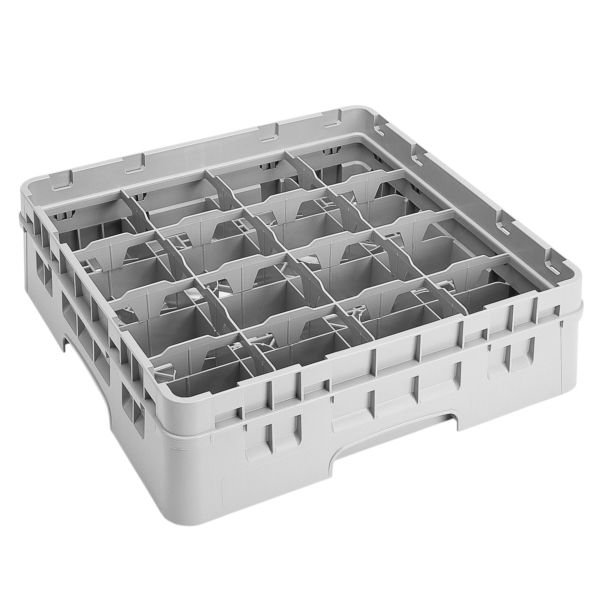 CAMBRO | CAMRACK® - Panier de lavage pour tasses 1/1 avec 16 Compartiments - 500x500mm - Gris