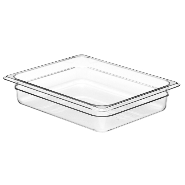 (6 pièces) CAMBRO | CAMWEAR® - Conteneur GN 1/2 en polycarbonate - Transparent - Profondeur 65 mm