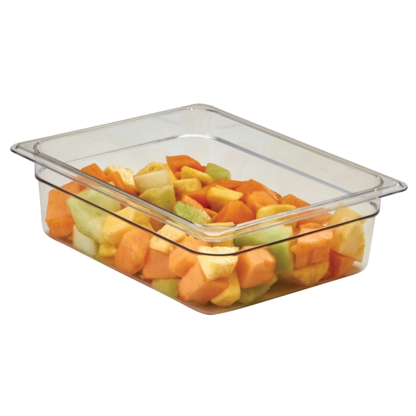 (6 pièces) CAMBRO | CAMWEAR® - Conteneur GN 1/2 en polycarbonate - Transparent - Profondeur 100 mm