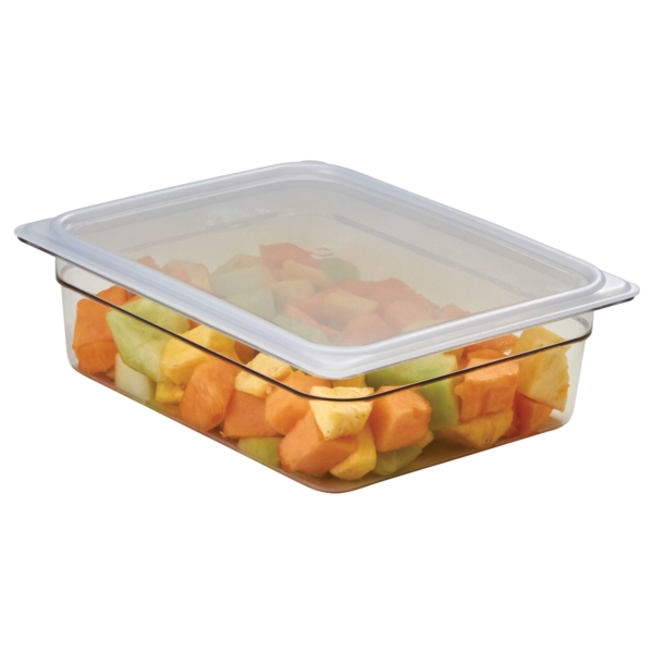 (6 pièces) CAMBRO | CAMWEAR® - Conteneur GN 1/2 en polycarbonate - Transparent - Profondeur 100 mm