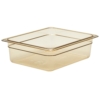 6 pièces CAMBRO | H-PAN™ - Conteneur GN résistant à la chaleur 1/2 - Ambre - Profondeur 100 mm