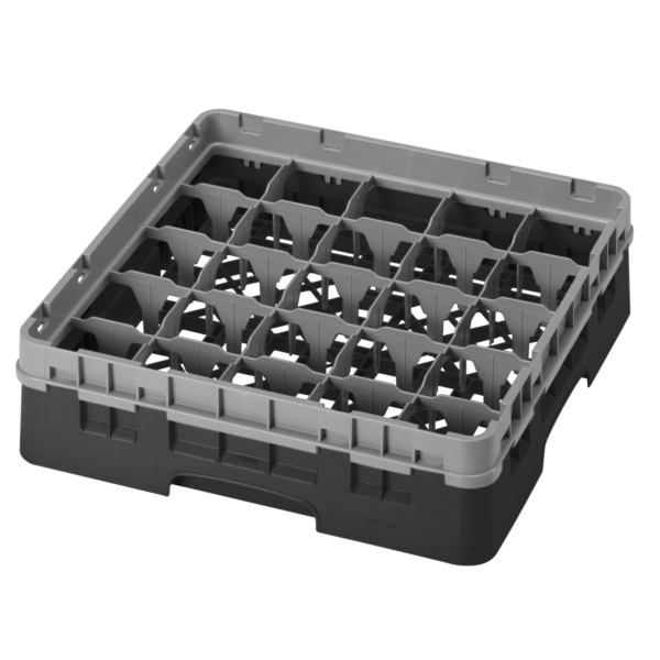 CAMBRO | CAMRACK® - Panier à verres 1/1 - 25 compartiments - avec 1 extension - 500x500mm - Noir