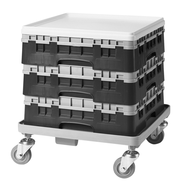 CAMBRO | CAMRACK® - Panier à verres 1/1 - 25 compartiments - avec 1 extension - 500x500mm - Noir