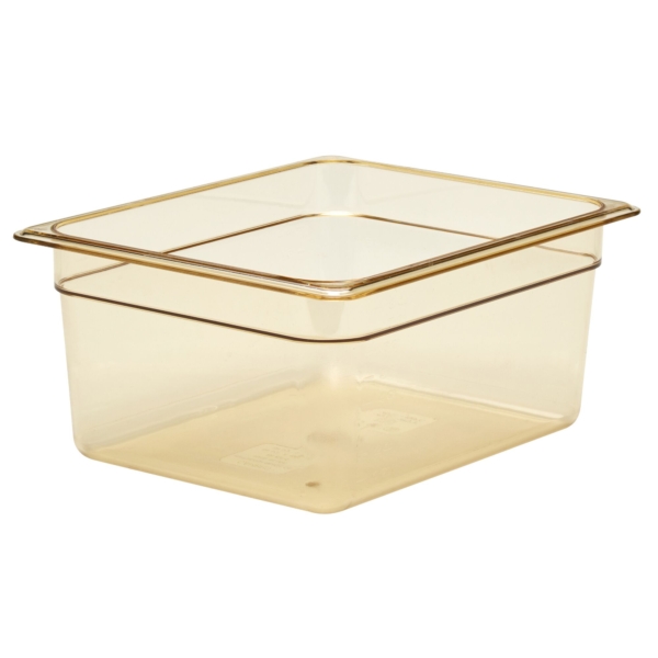 6 pièces CAMBRO | H-PAN™ - Conteneur GN résistant à la chaleur 1/2 - Ambre - Profondeur 150 mm